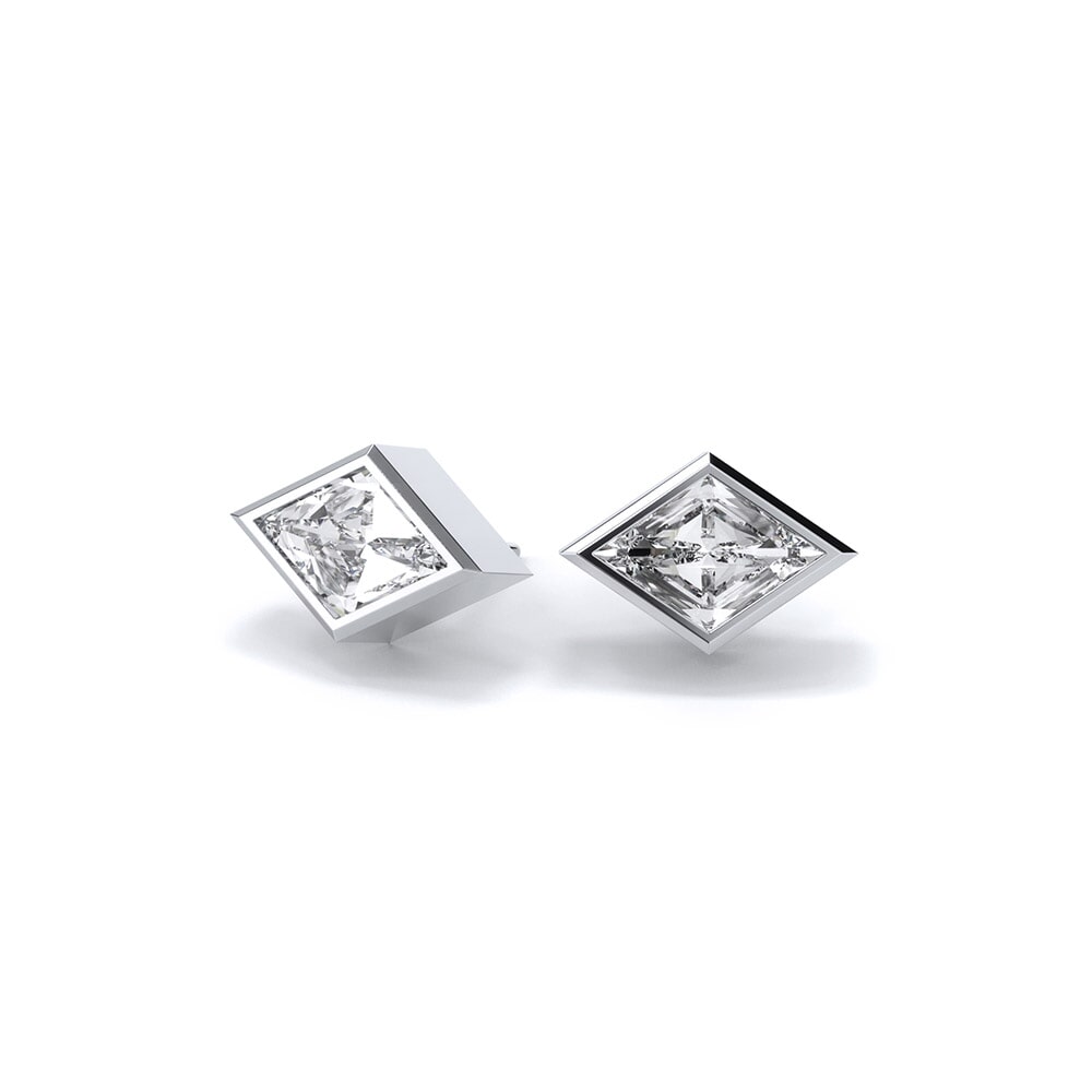 Specialty Cuts: Lozenge Lab Grown Diamond Studs