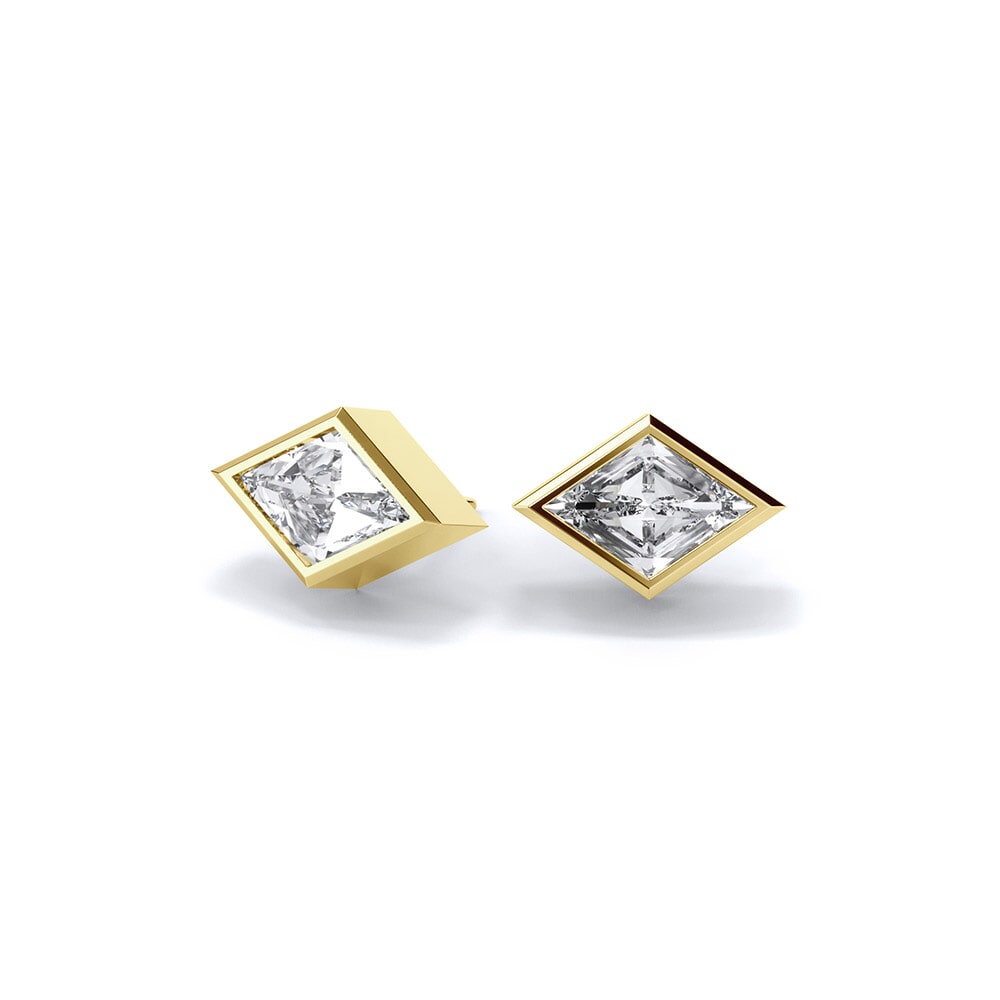 Specialty Cuts: Lozenge Lab Grown Diamond Studs