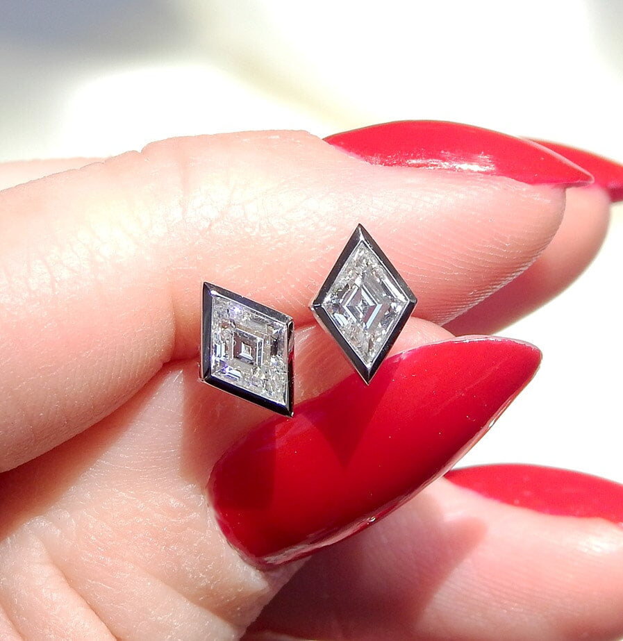 Specialty Cuts: Lozenge Lab Grown Diamond Studs