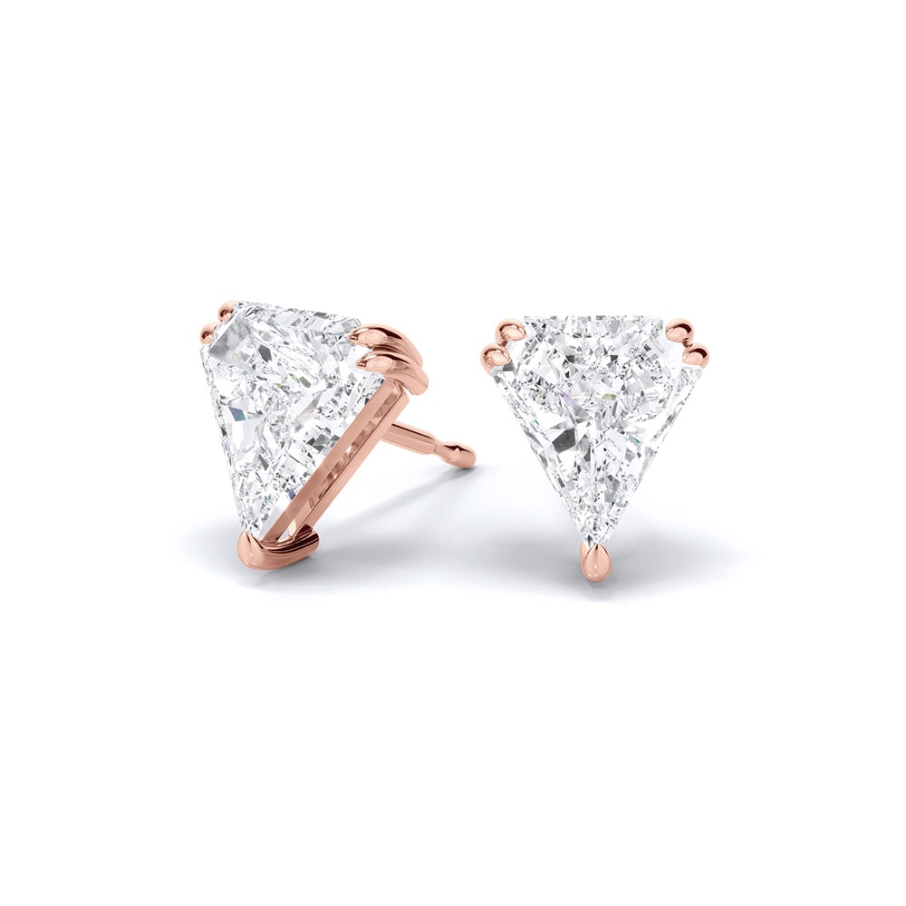 Specialty Cuts: Shield Lab Grown Diamond Earrings .75ctw