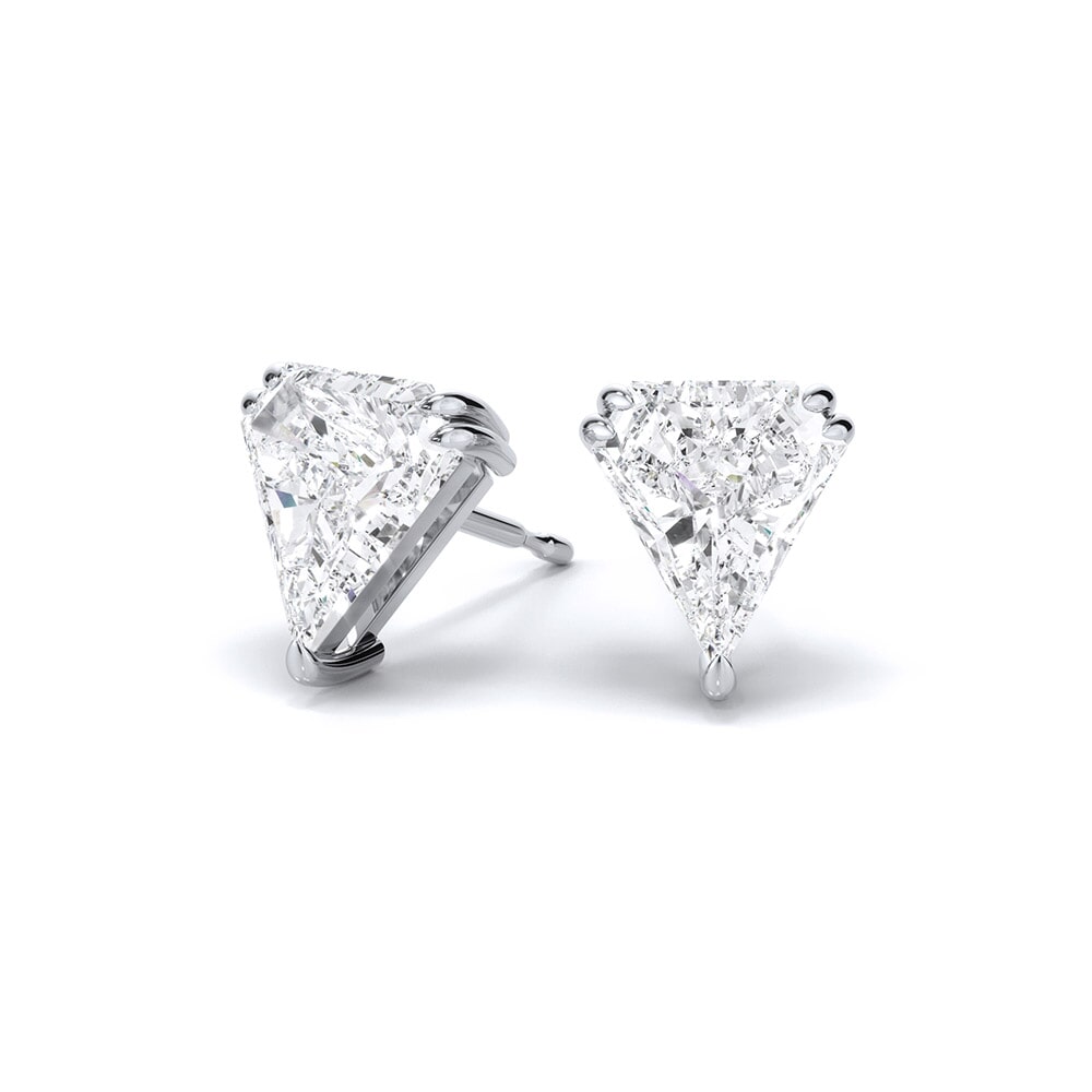 Specialty Cuts: Shield Lab Grown Diamond Earrings .75ctw