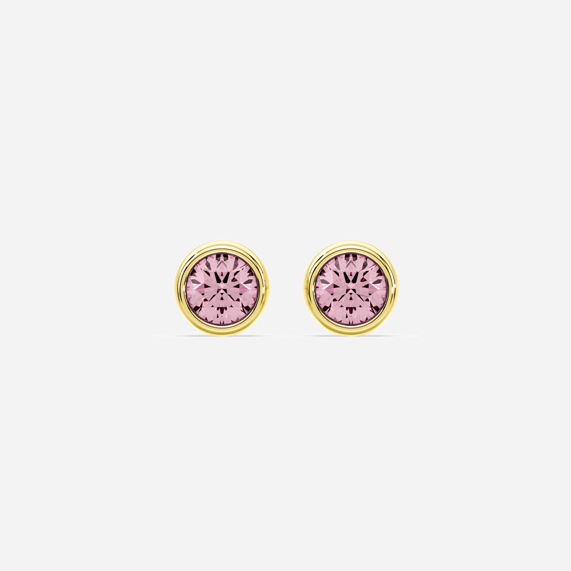 Platinum Pink Lab Diamond Earrings