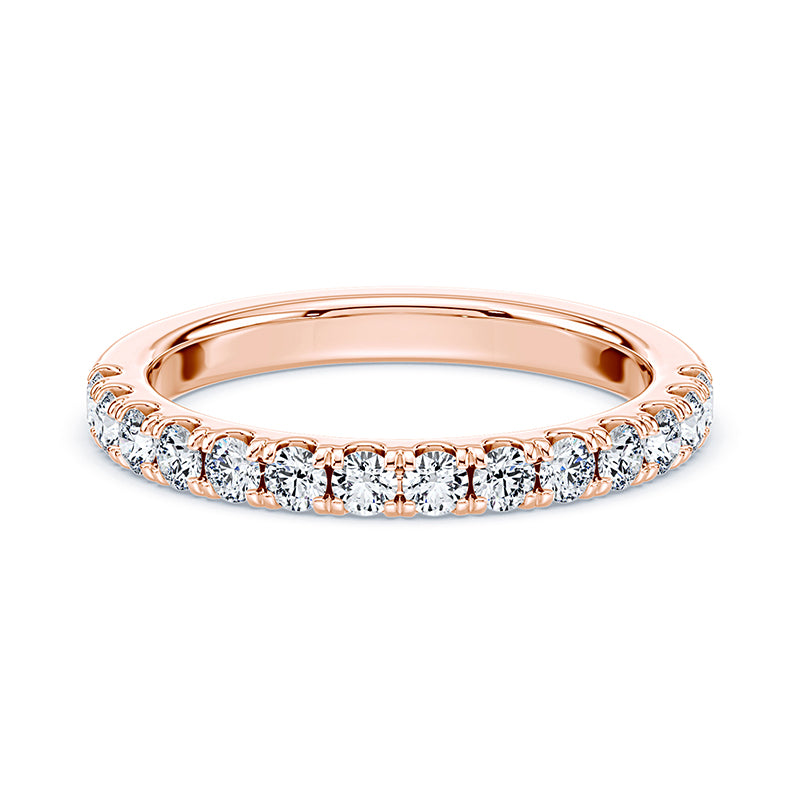 Shared Prong Lab Diamond Band
