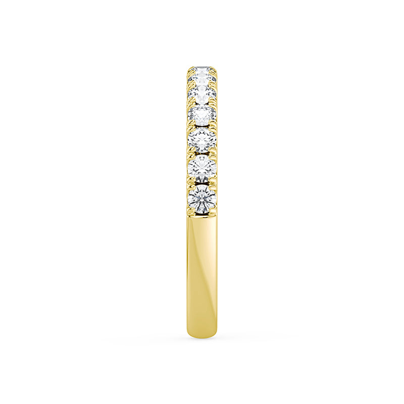 Shared Prong Lab Diamond Band