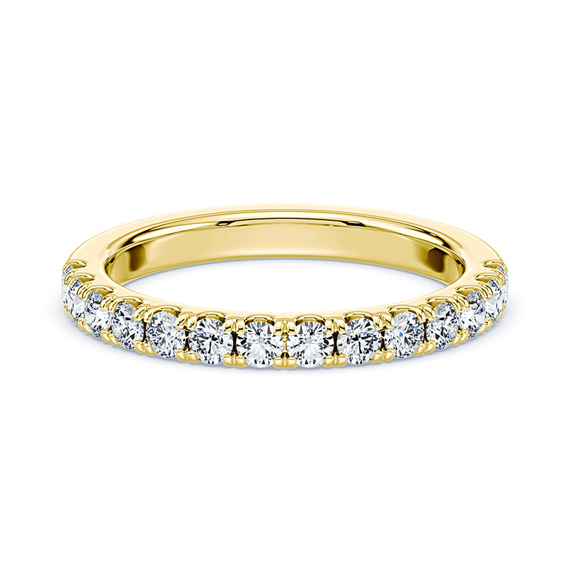 Shared Prong Lab Diamond Band