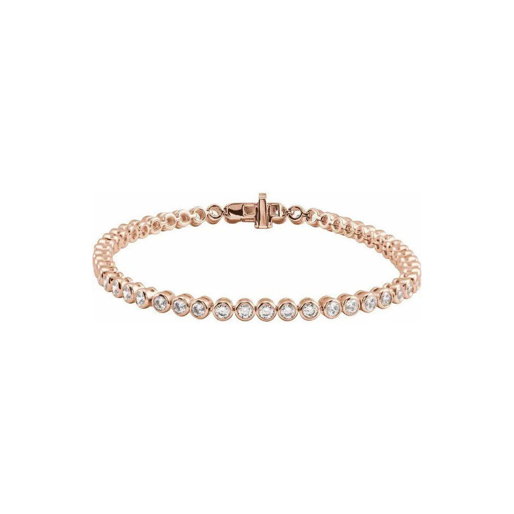 Lab Diamond Bezel Tennis Bracelet 3.50ctw