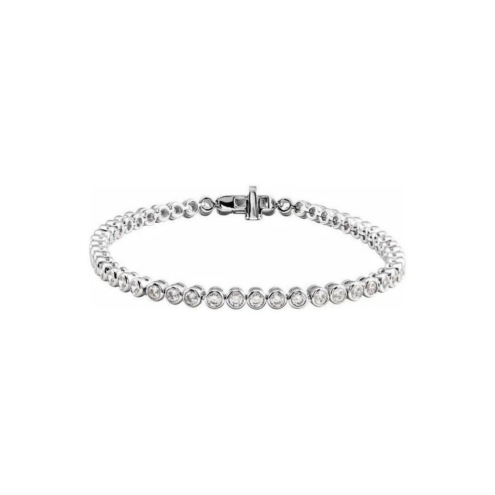 Lab Diamond Bezel Tennis Bracelet 3.50ctw