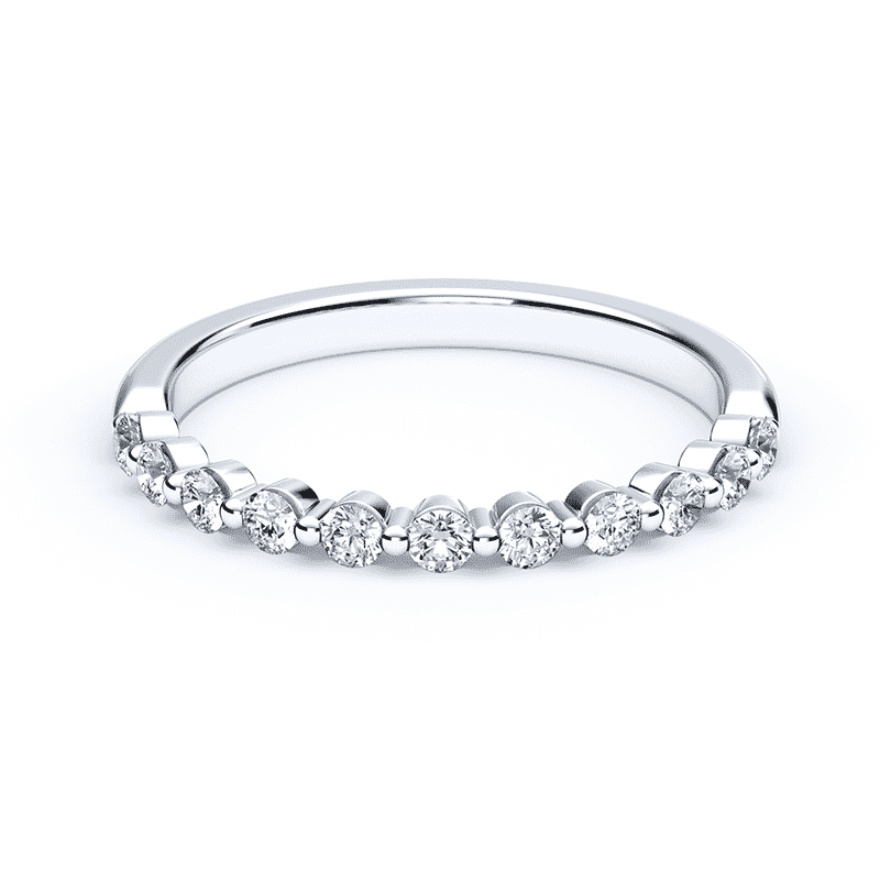 Classic floating 2025 diamond ring