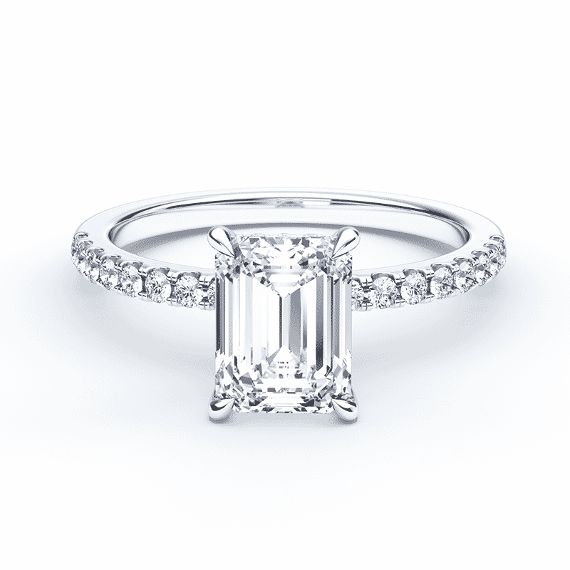 Pave Platinum Hidden Halo Emerald Cut Engagement Ring Plum pave-platinum-hidden-halo-emerald-cut-engagement-ring-plum