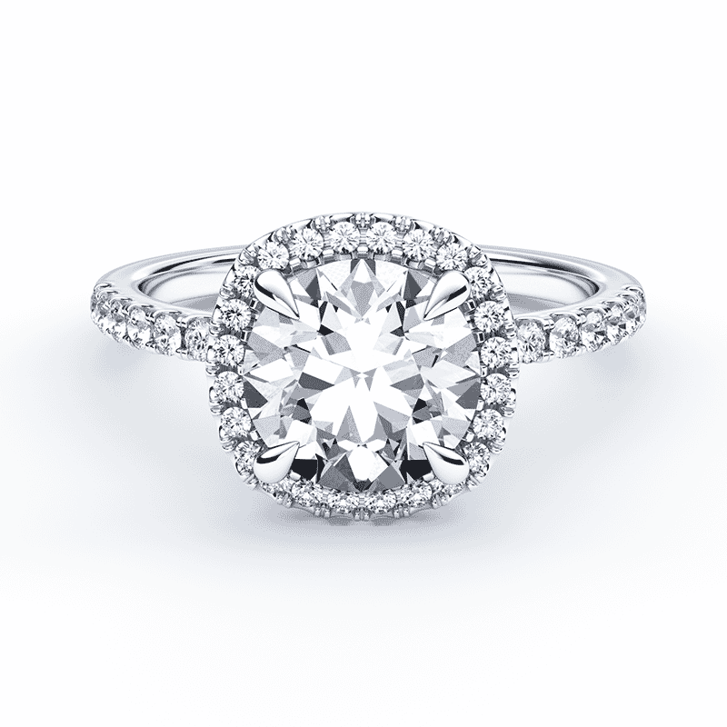 Soft square engagement discount ring