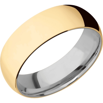 18K Yellow Gold + Polish Finish + Titanium