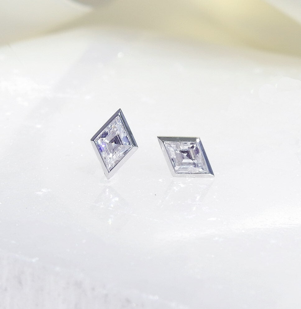 Specialty Cuts: Lozenge Lab Grown Diamond Studs