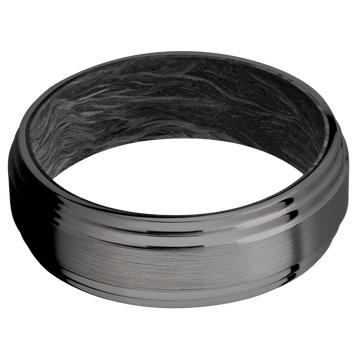 Tantalum Noir + Satin , Polish Finish + Forged Carbon Fiber