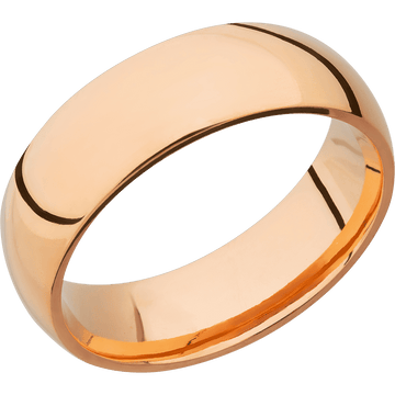 14K Rose Gold + Polish Finish