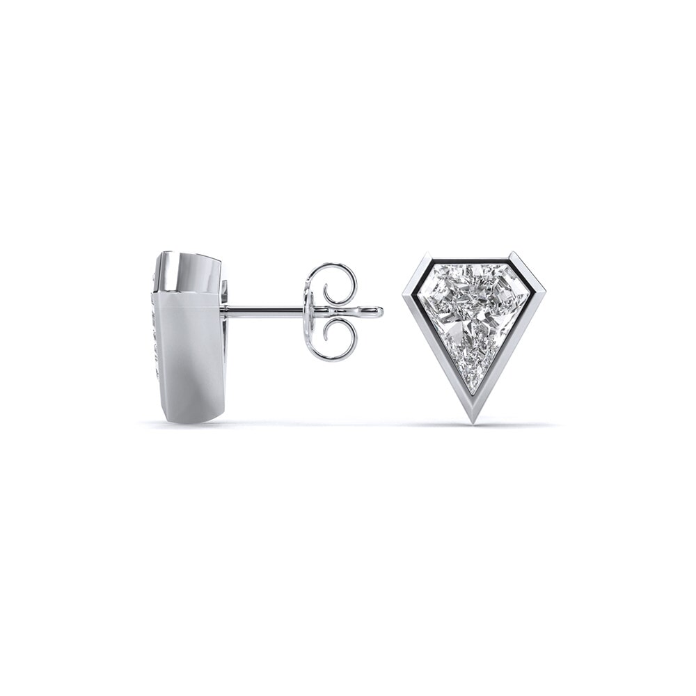 Specialty Cuts: Shield Lab Grown Diamond Earrings .75ctw