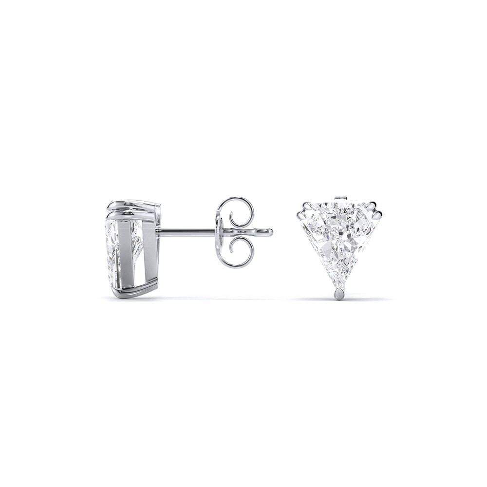 Specialty Cuts: Shield Lab Grown Diamond Earrings .75ctw