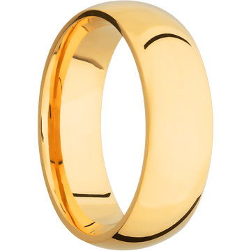18K Yellow Gold + Polish Finish