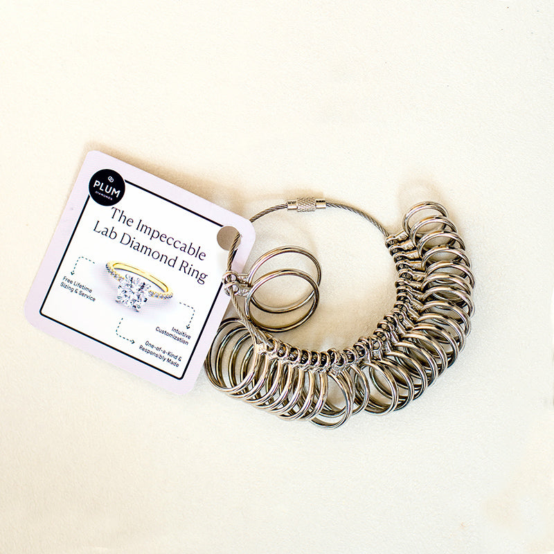 Ring Sizer for Accurate Home Sizing | Plum Diamonds