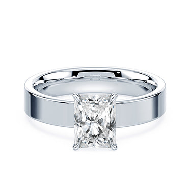 Radiant Cut Low Wide Solitaire