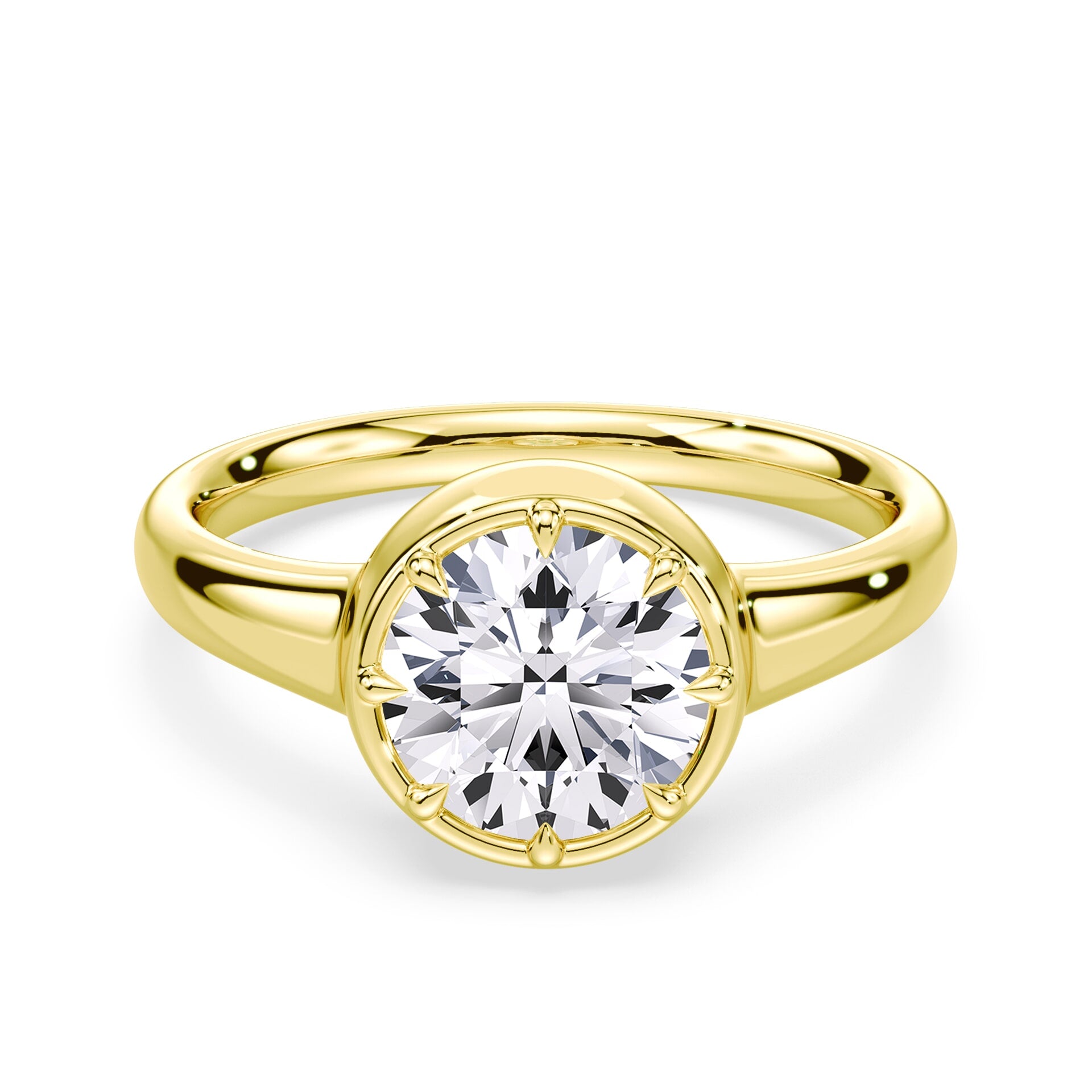 Win Back Ring Round Cut Button Back Ring – Plum