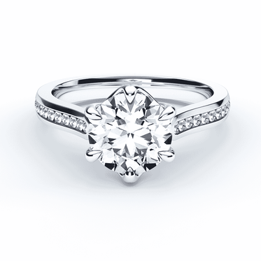 Cathedral Diamond Ring