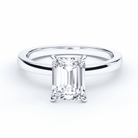 Low profile emerald cut engagement rings deals